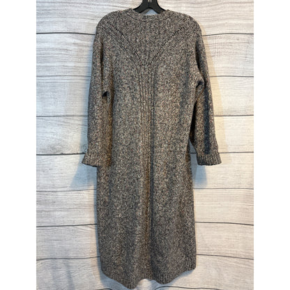 Cabi Long Knit Cardigan Sweater Sparkly Speckled Button-Front Size S