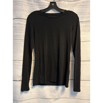 Banana Republic Black Long Sleeve Crew Neck Top Size S