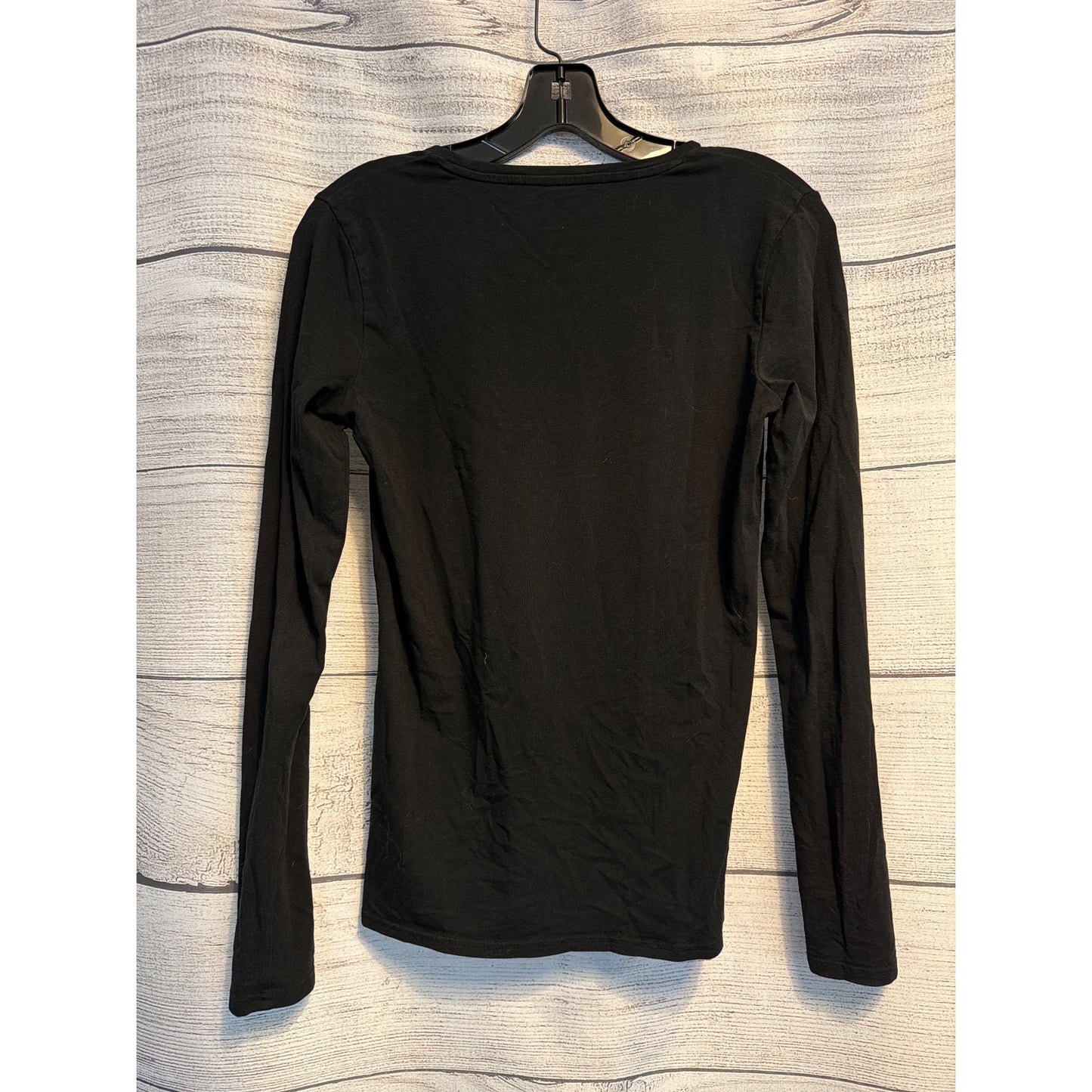 Banana Republic Black Long Sleeve Crew Neck Top Size S
