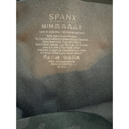 Spanx Black Seamless Camo Leggings Size M