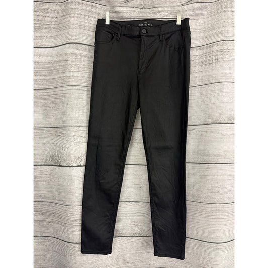 White House Black Market High-Rise Coated Skinny Jeans Size 10