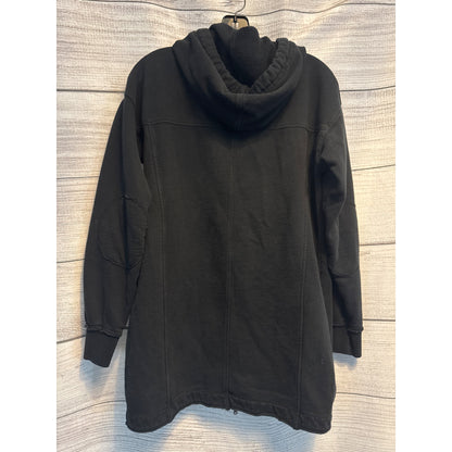 Atwell Long Black Zip Up Oversized Hoodie Jacket Size S