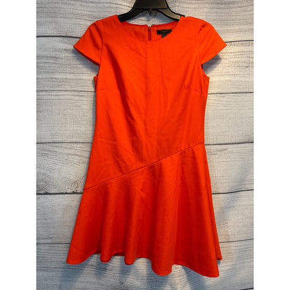 J.Crew Orange Fit & Flare Dress Size 0P