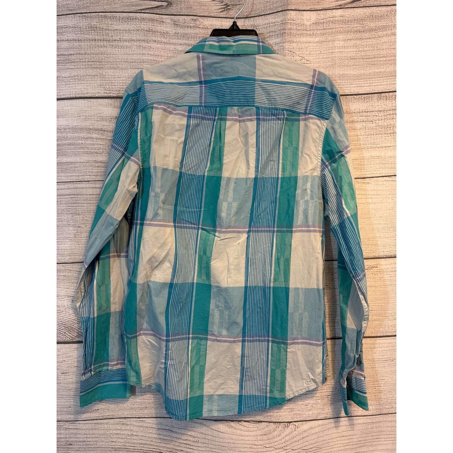Original Penguin Mens Plaid Button-Down Shirt Size M
