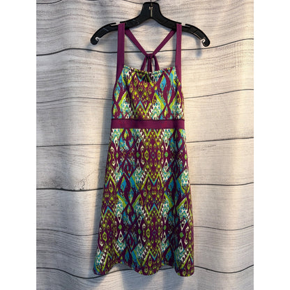 Soybu Purple Patterned Racerback Dress
