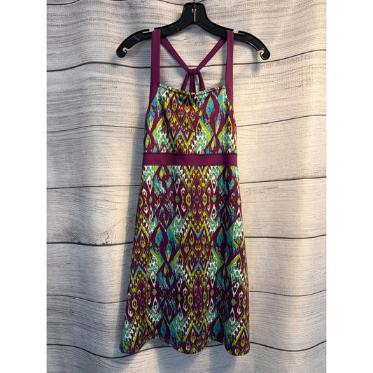Soybu Purple Patterned Racerback Dress