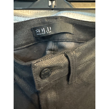SOLD Design Lab Soho Super Skinny Black Leather Look Pants Size 28