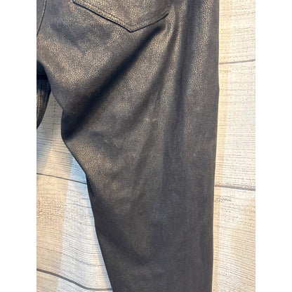 SOLD Design Lab Soho Super Skinny Black Leather Look Pants Size 28