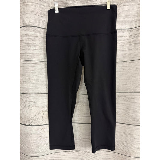 Lululemon Black High-Waisted Cropped 21" Leggings Size 8