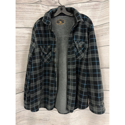 Mens Freedom Foundry Dry Goods Co. Sherpa-Lined Fleece Shacket Size L