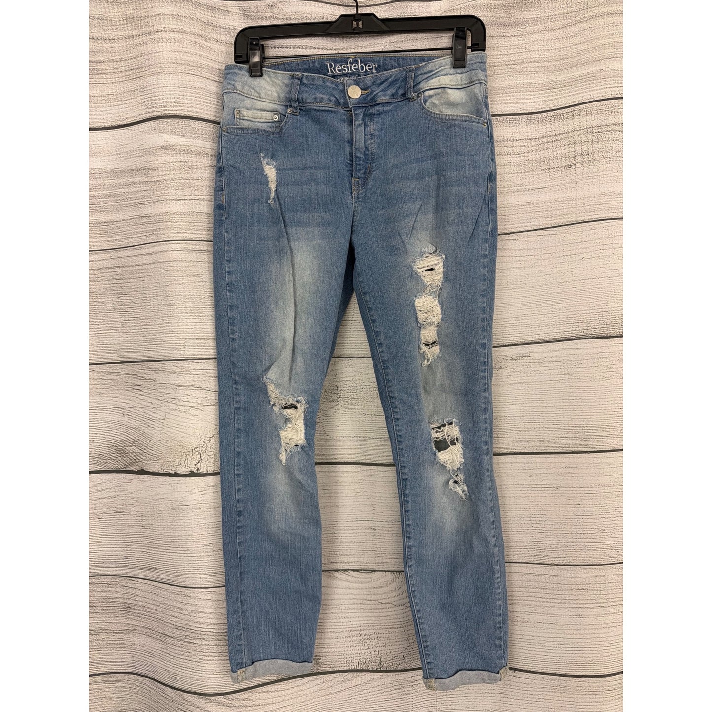 Resfeber Distressed Skinny Boyfriend Jeans Size 10
