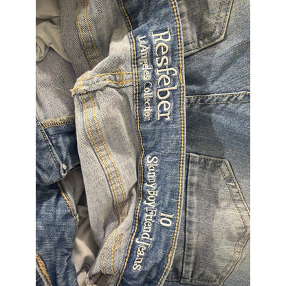 Resfeber Distressed Skinny Boyfriend Jeans Size 10