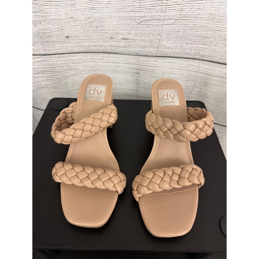 Dv Dolce Vita Tessa Braided Strap Heeled Sandals Size 8