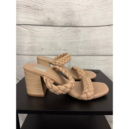 Dv Dolce Vita Tessa Braided Strap Heeled Sandals Size 8
