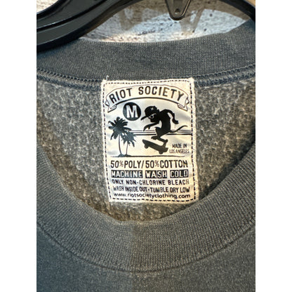 Riot Society Elephant Graphic Crewneck Sweatshirt Size M