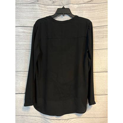 Bellatrix Black Button-Up Long Sleeve Blouse Size M