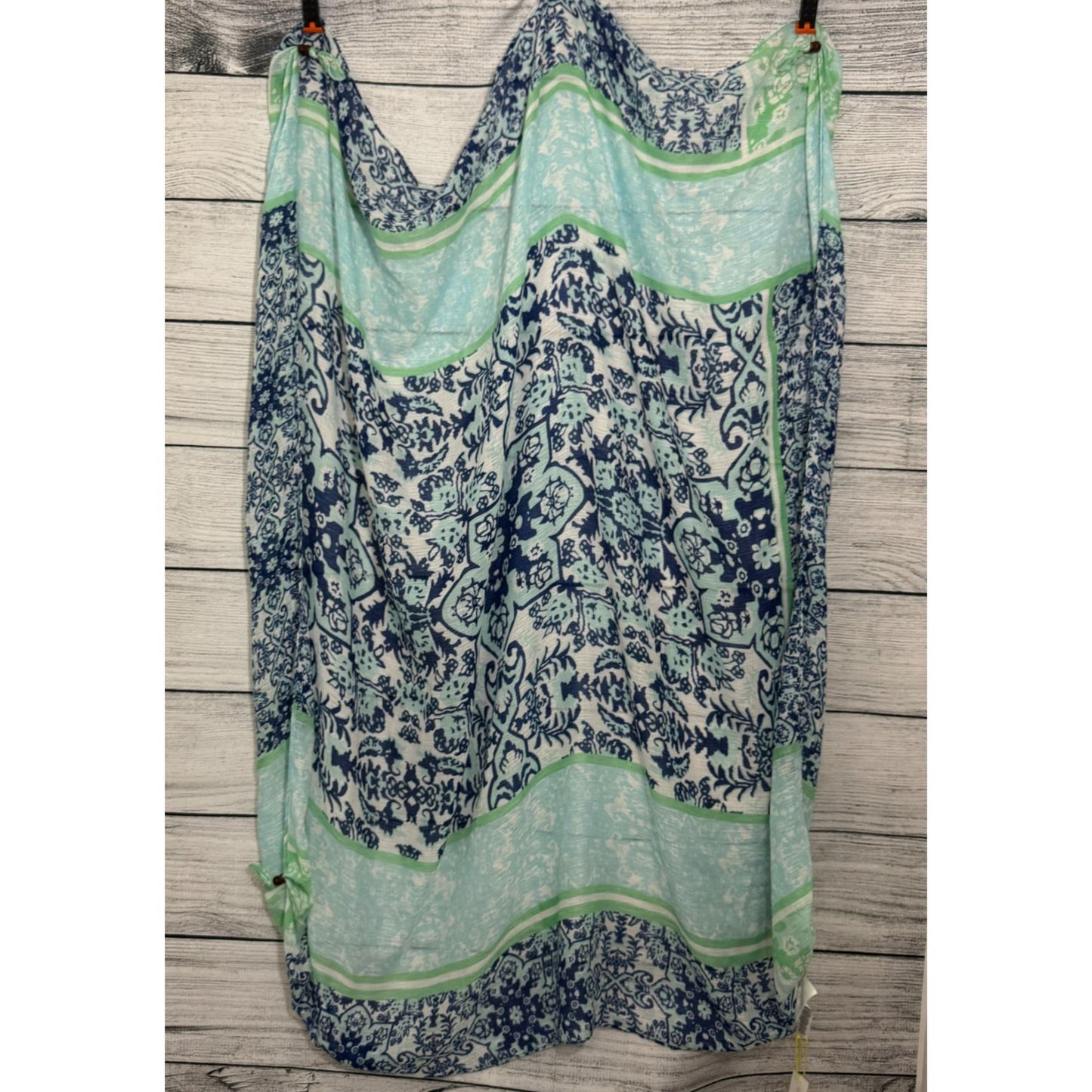 NWT BCBGeneration Blue & Mint Floral Print Scarf