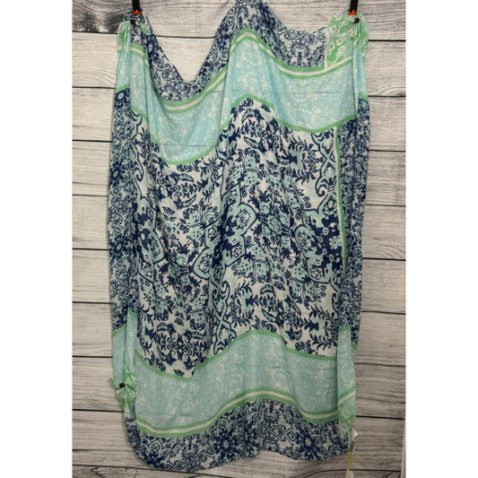 NWT BCBGeneration Blue & Mint Floral Print Scarf