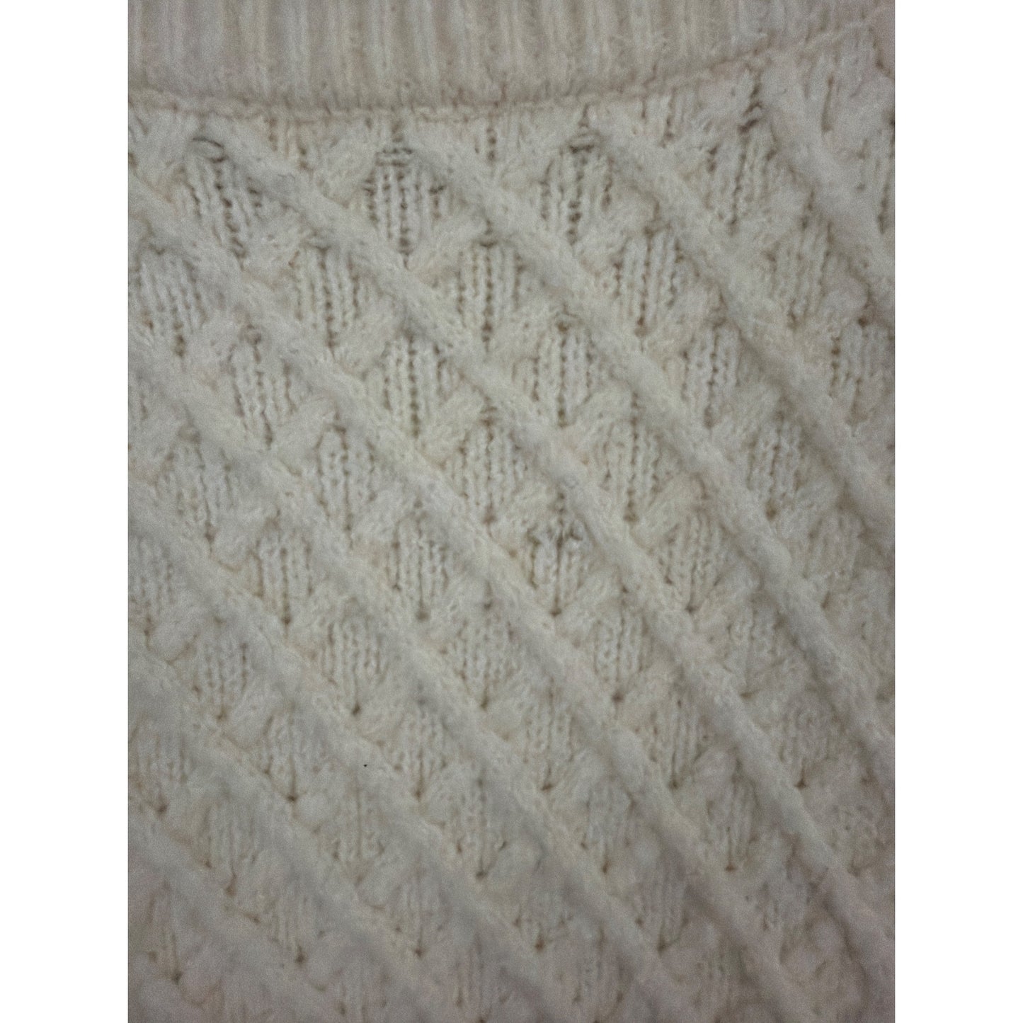 A New Day Cream Cable Knit Sweater Size M