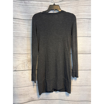 Aqua Long Sleeve Cardigan With Zipper Front Size S
