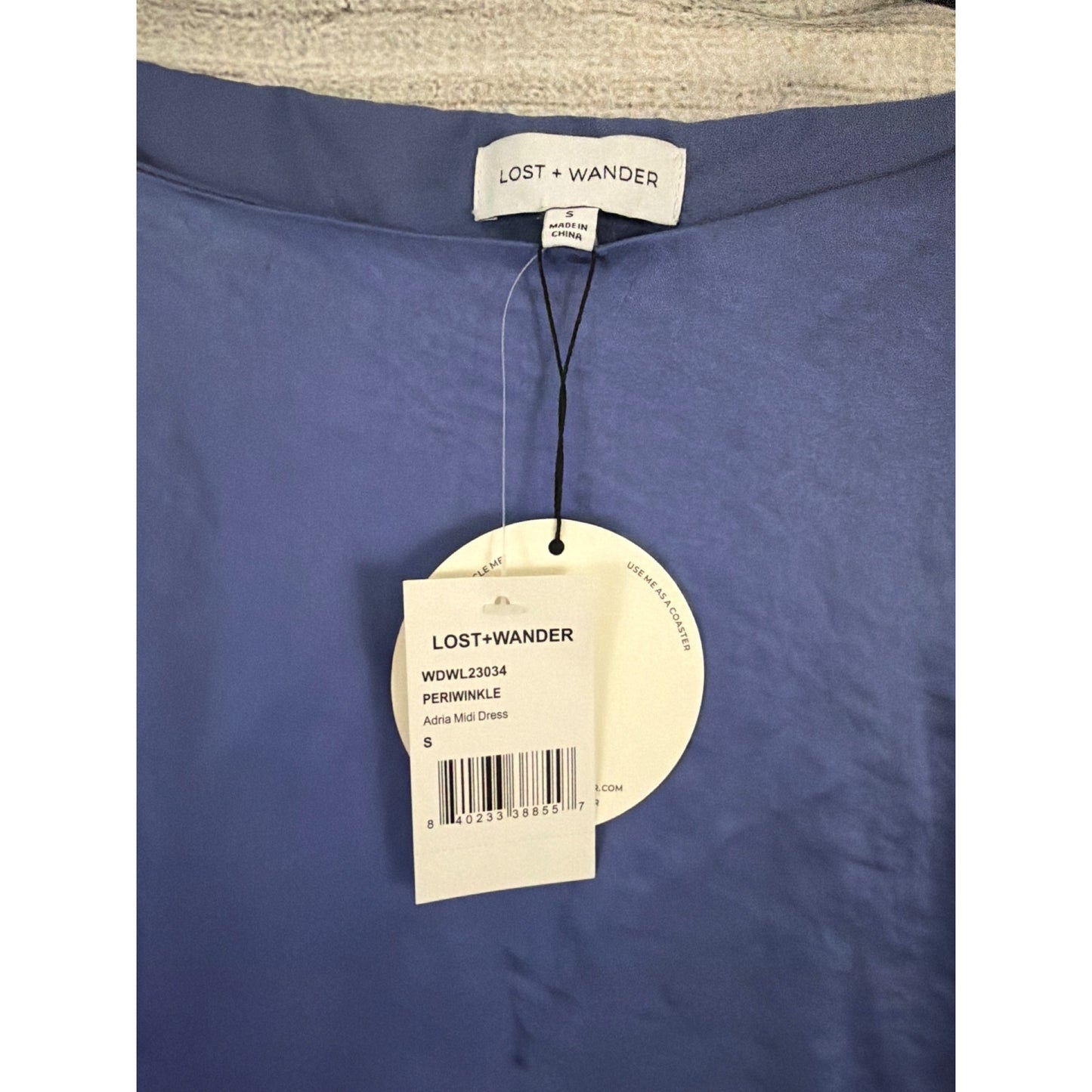 NWT Lost + Wander Periwinkle Adria Midi Dress Size S