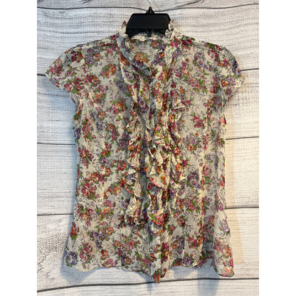 Nanette Leopore Floral ruffle blouse