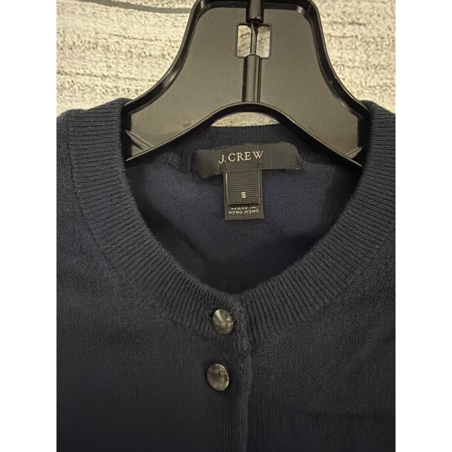 J.Crew Navy Button-Up Cardigan Sweater Size S
