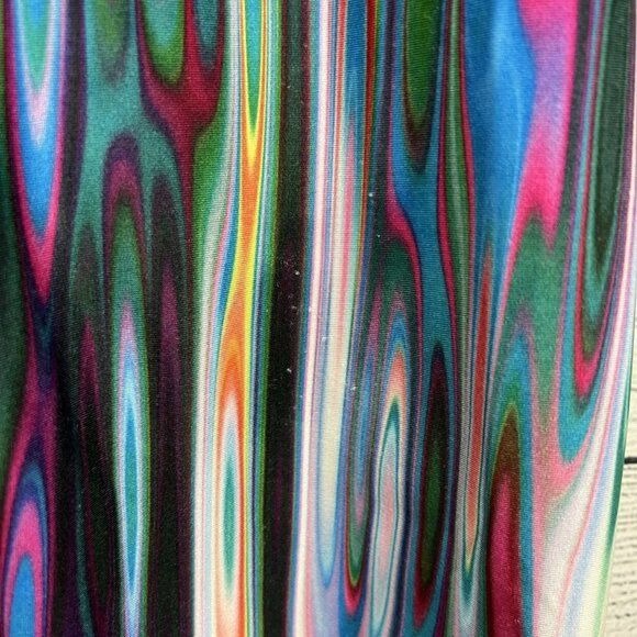 Terez Colorful Abstract Print Cropped Leggings Size XS