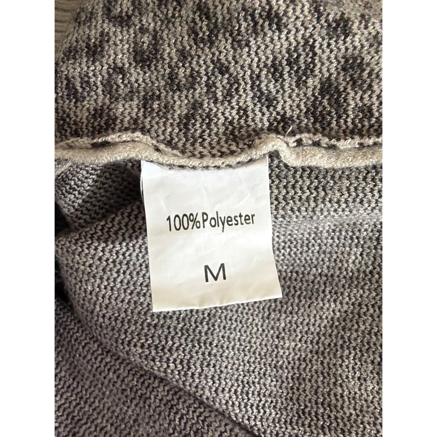 Stylish Leopard Print Snap Cardigan Sweater Size M