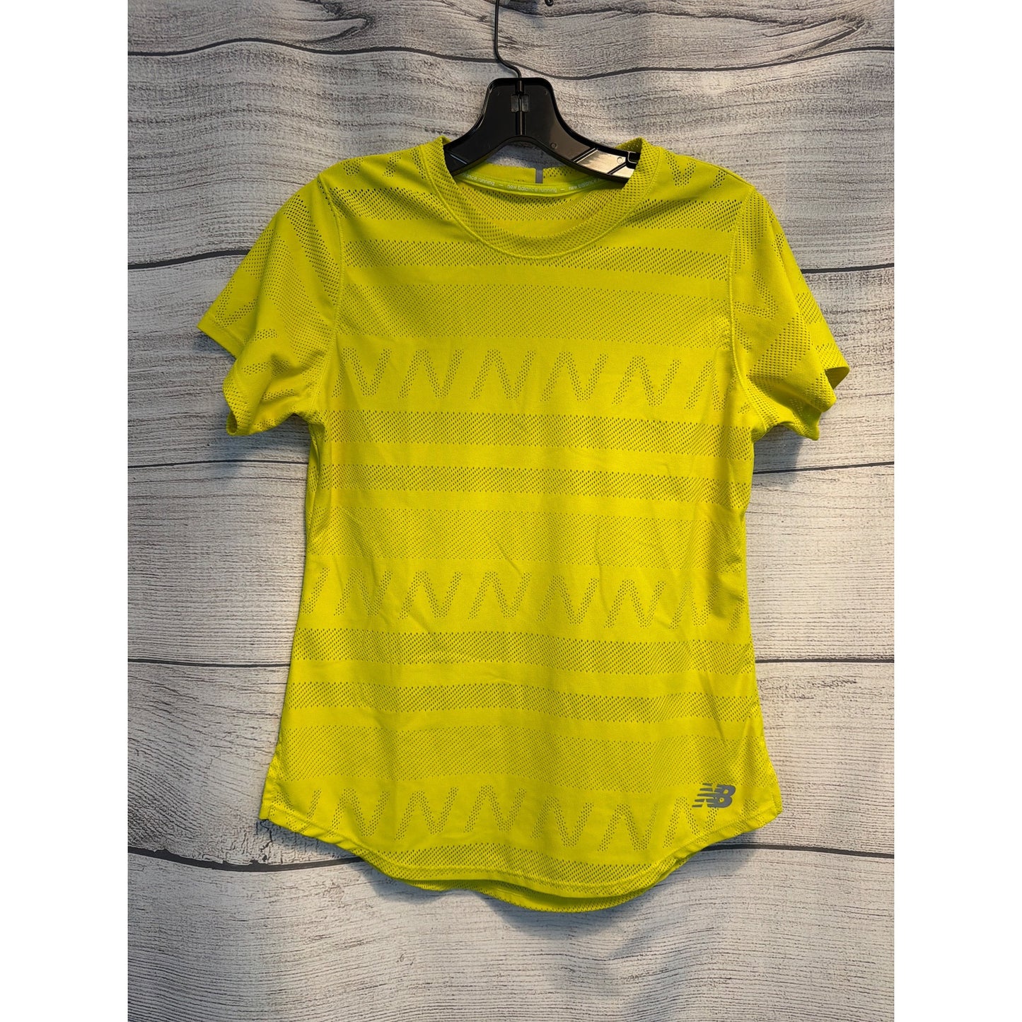 New Balance Yellow Q Speed Jacquard Short Sleeve