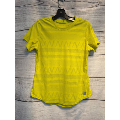 New Balance Yellow Q Speed Jacquard Short Sleeve