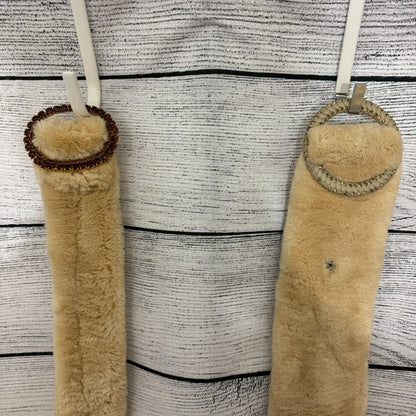 2 Genuine Sheared Beaver Fur Belts