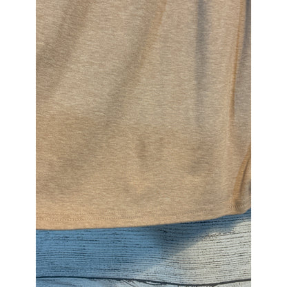 Long-Sleeve Pleated Top With Ruffled Cuffs Size L