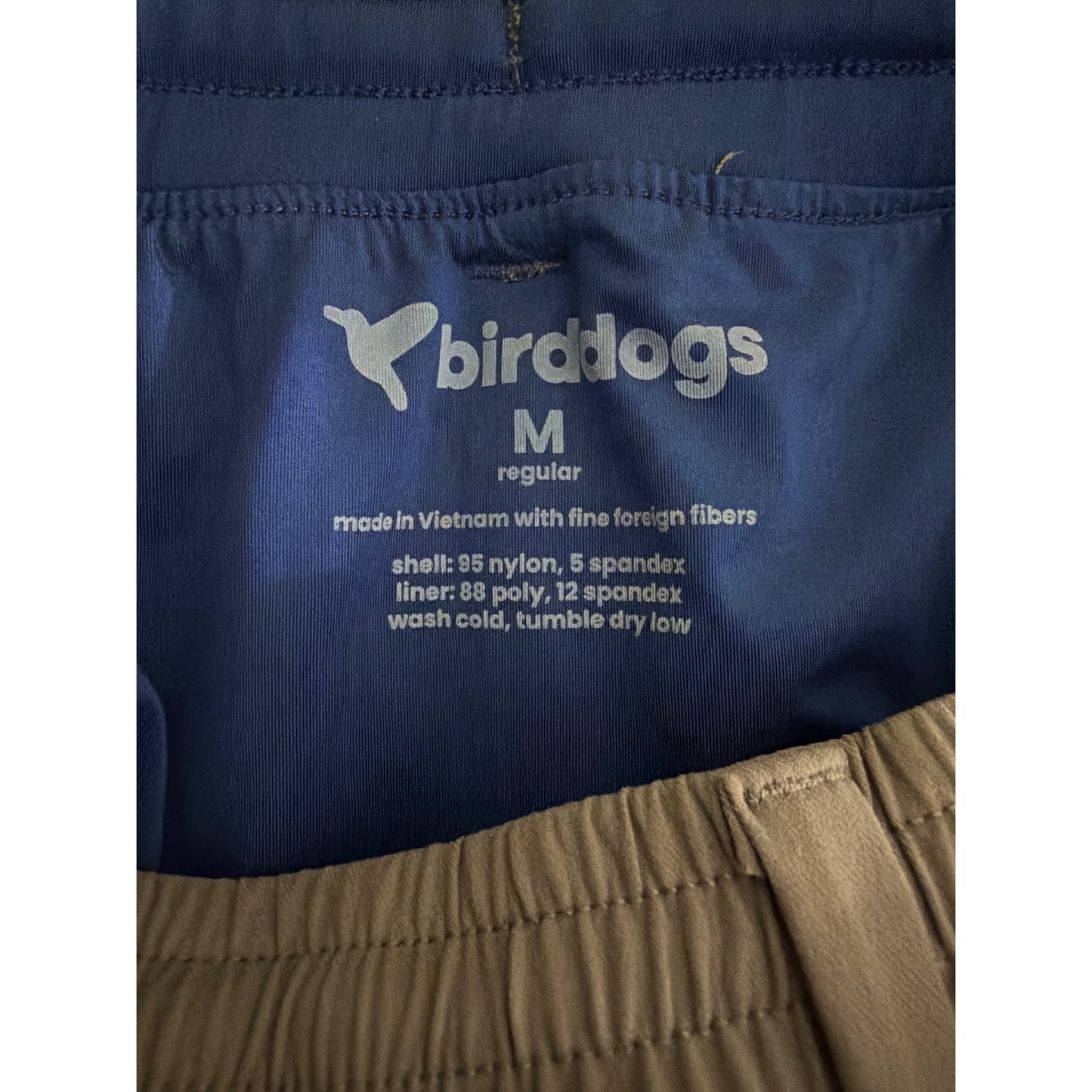 Mens Birddogs Regular Fit Gray Performance Shorts Size M