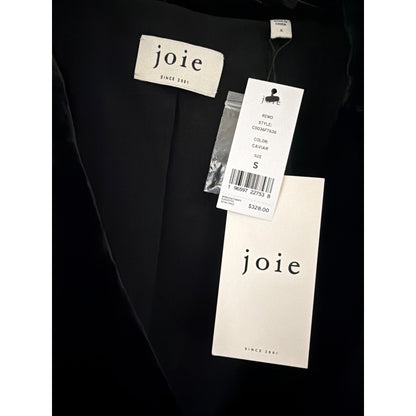 NWT Joie Black Velvet Double-Breasted Blazer Size S