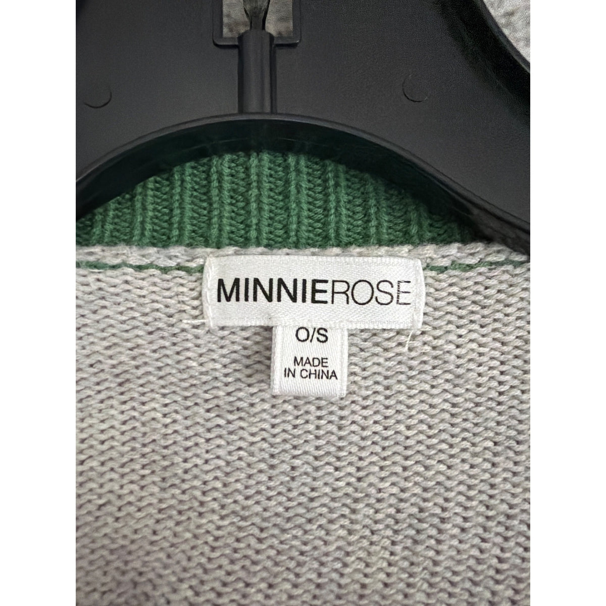 Minnie Rose Colorful Graphic Cardigan Sweater O/S