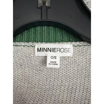 Minnie Rose Colorful Graphic Cardigan Sweater O/S
