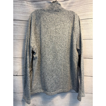 Sonoma Mens Gray Quarter Snap Pullover Fleece Jacket Size XXL