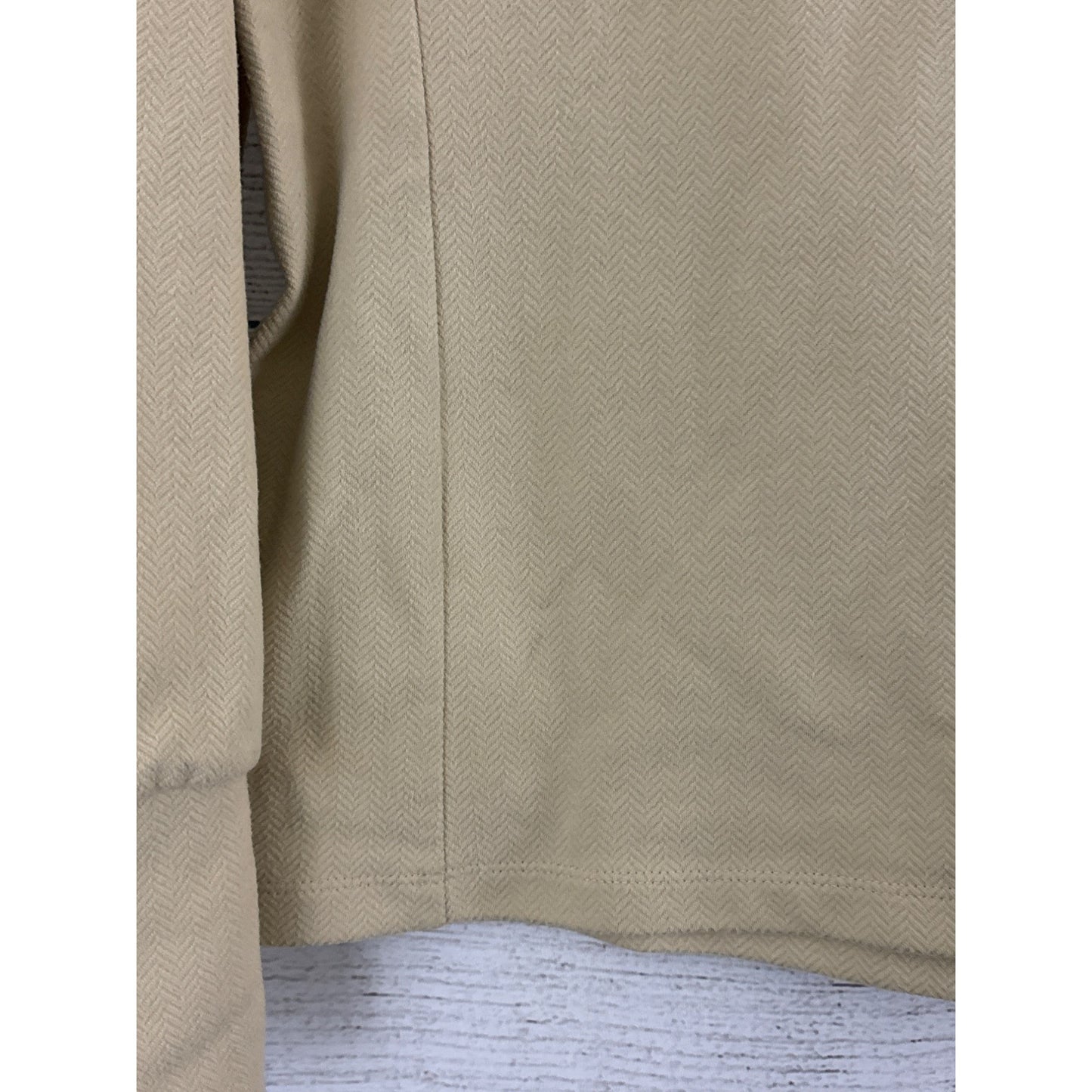 Polo Golf Beige Half-Zip Pullover Top Size S