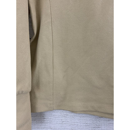 Polo Golf Beige Half-Zip Pullover Top Size S