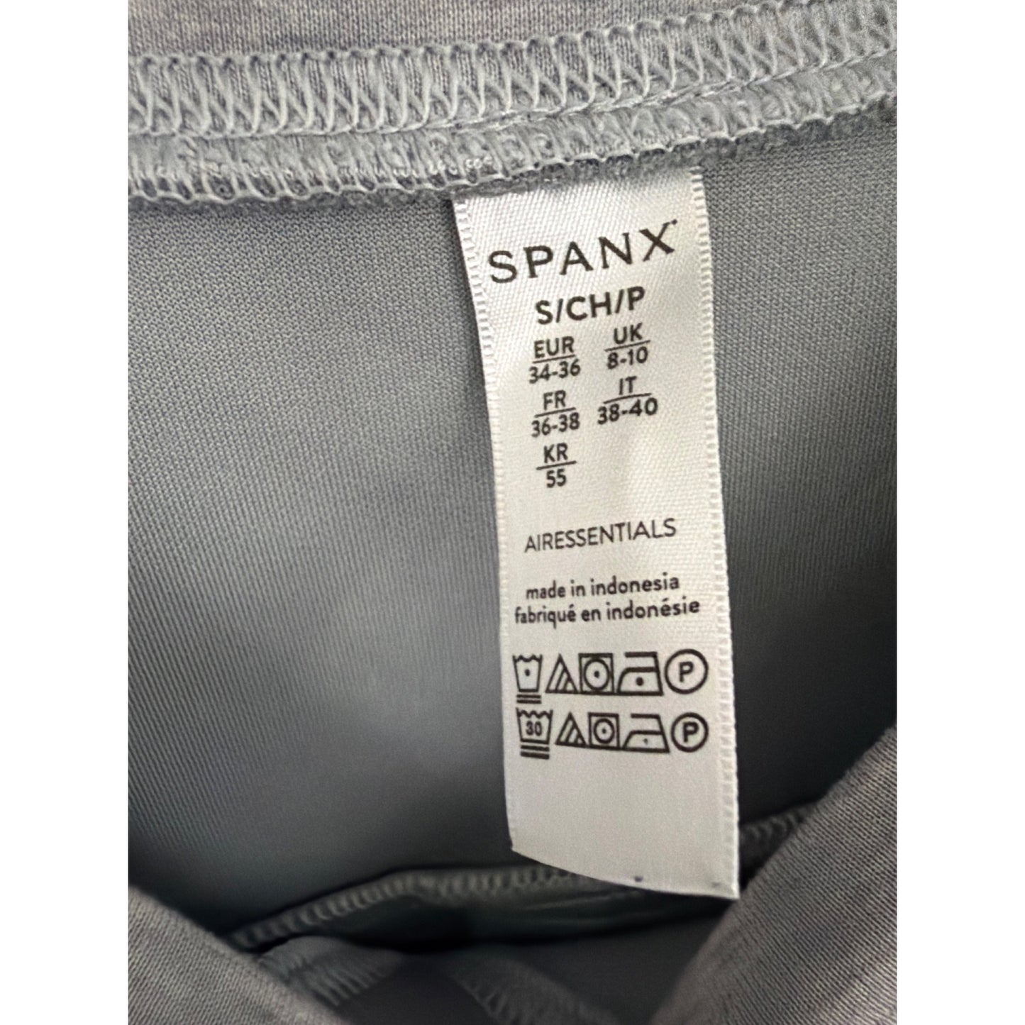 Spanx AirEssentials Gray Lounge Set Sweatshirt S & Wide-Leg Pants XS