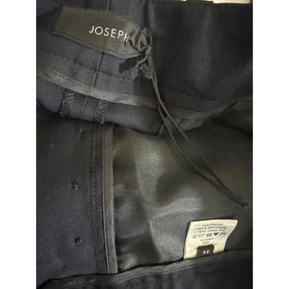 Joseph Ange Black Super 100 Wool Trousers Size 34