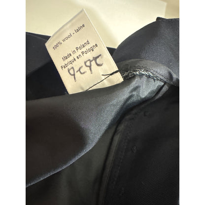 Joseph Ange Black Super 100 Wool Trousers Size 34