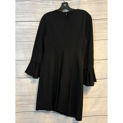 NWT Trina Turk Black Dress W/ Jewel Embellishments & Bell Sleeves Size S