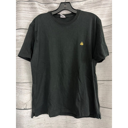 Mens Brooks Brothers Black T-Shirt With Golden Sheep Logo Size L