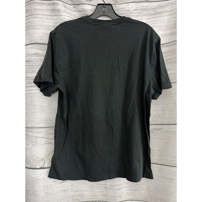 Mens Brooks Brothers Black T-Shirt With Golden Sheep Logo Size L
