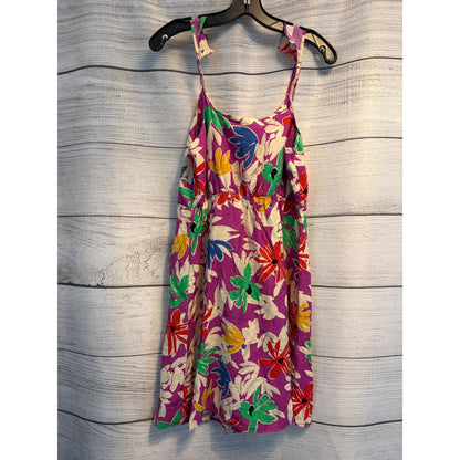 NWT Lili Sidonio Floral Purple Eva Dress Size M