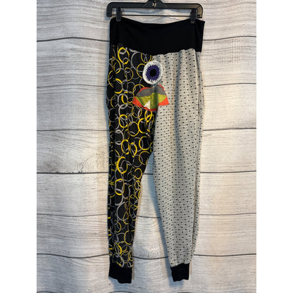 Bemo Designs Boo Bottoms Colorful Patchwork Jogger Pants OS