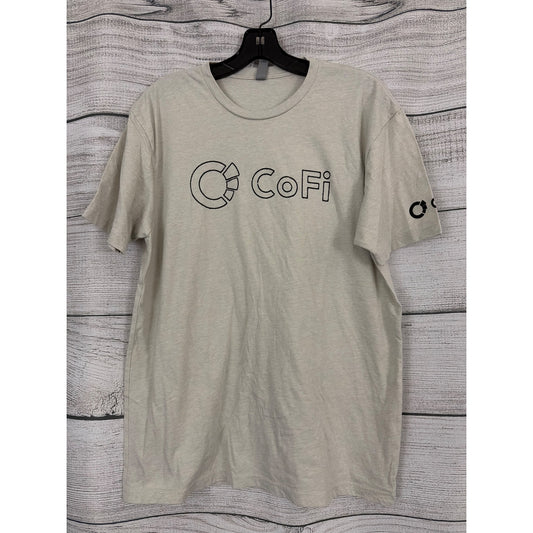 Mens Next Level CoFi Logo Beige T-Shirt Size L