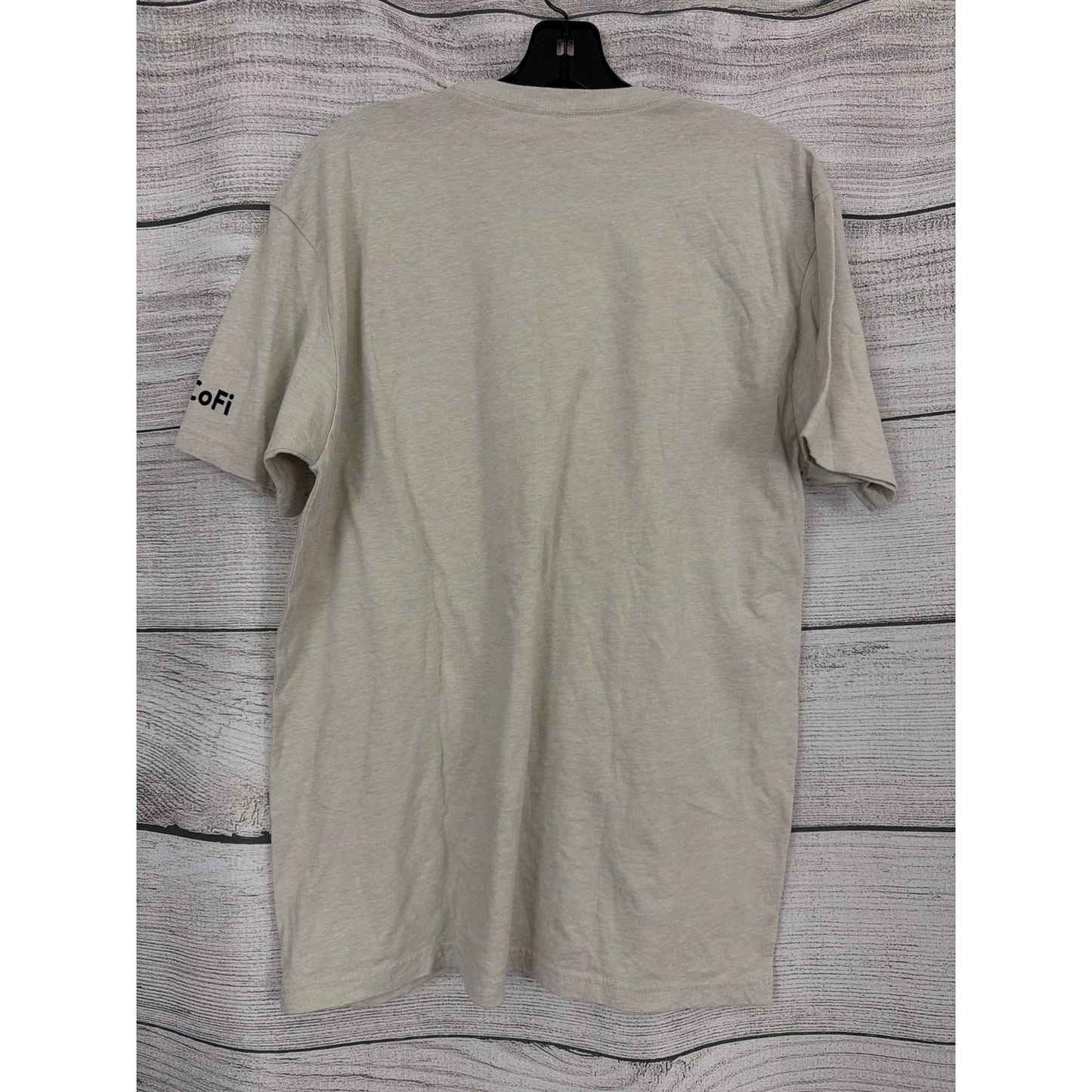 Mens Next Level CoFi Logo Beige T-Shirt Size L